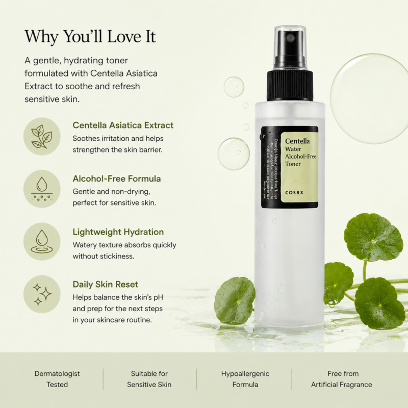COSRX Centella Water Alcohol-Free Toner 150ml - Image 2