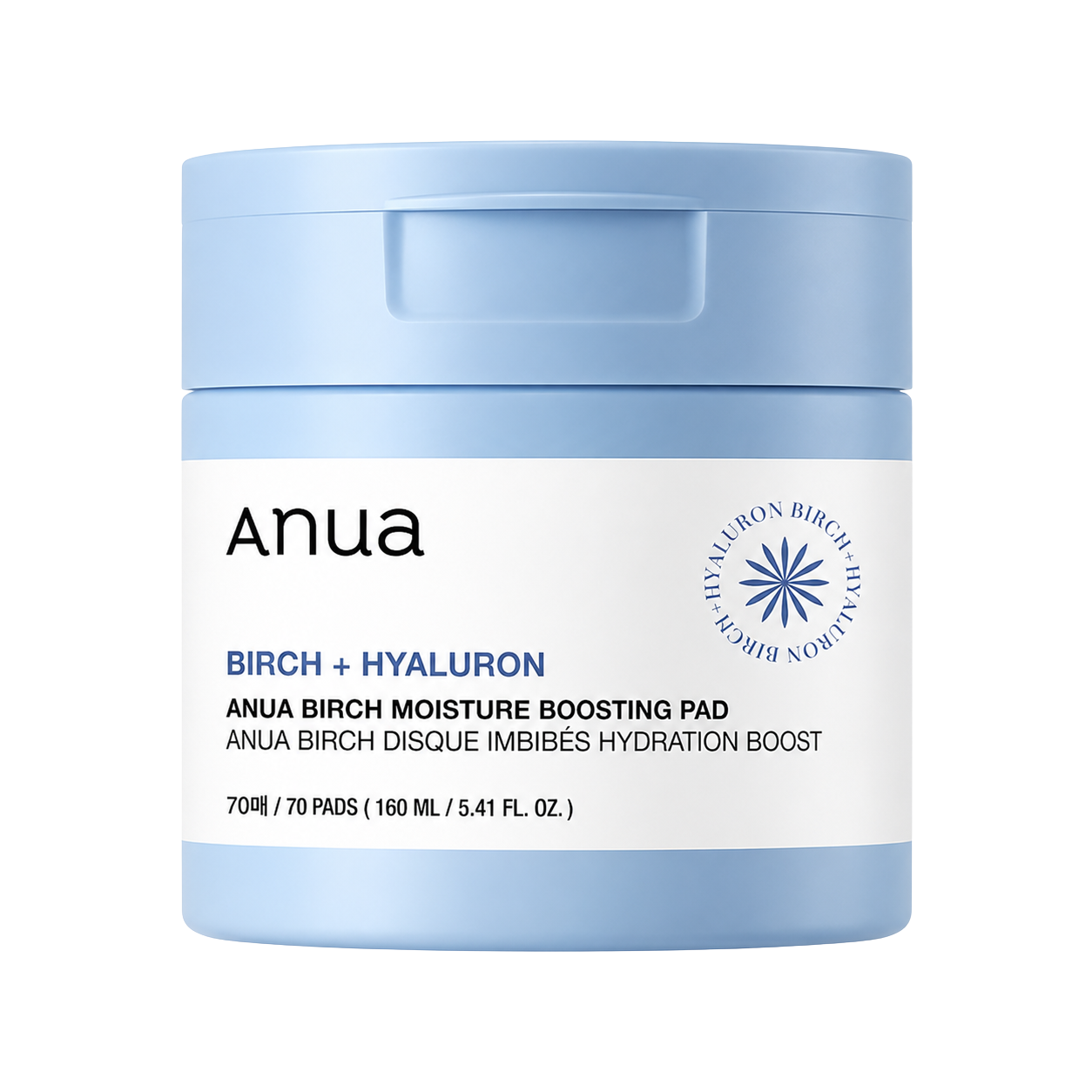 Anua Birch Moisture Boosting Pad, 160ml 70pads - Image 1
