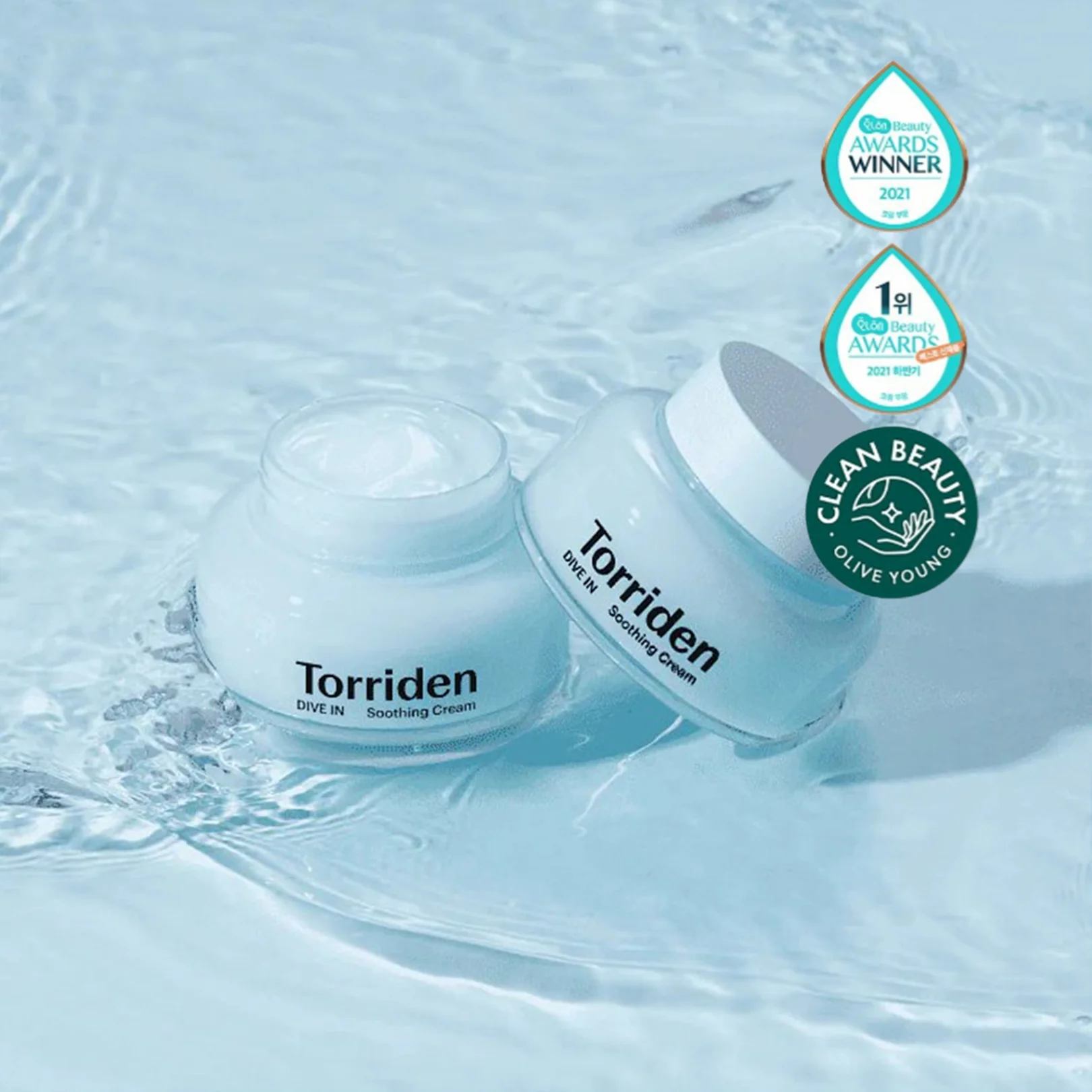 Torriden – Dive-in Low Molecular Hyaluronic Acid Soothing Cream, 100ml - Image 3