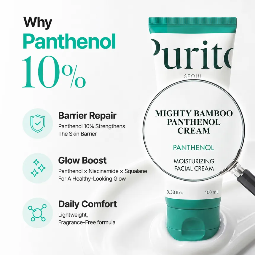 PURITO – Mighty Bamboo Panthenol Cream, 100ml - Image 6