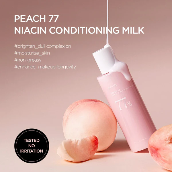 Anua – Peach 77% Niacin Conditioning Milk, 150ml - Image 2